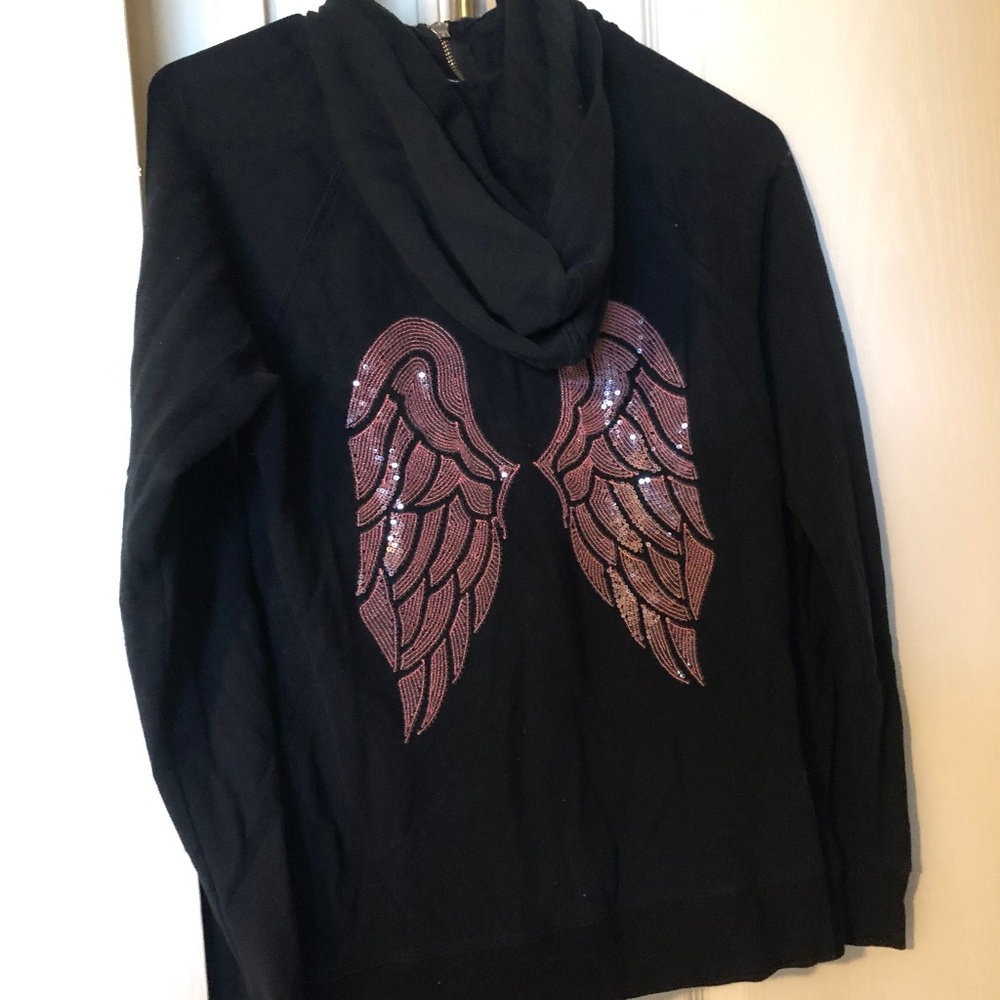 Black Zipper Hoodie